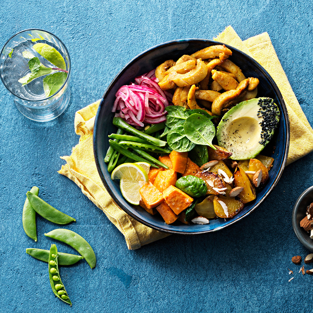 Pokebowl-med-kyckling-gott