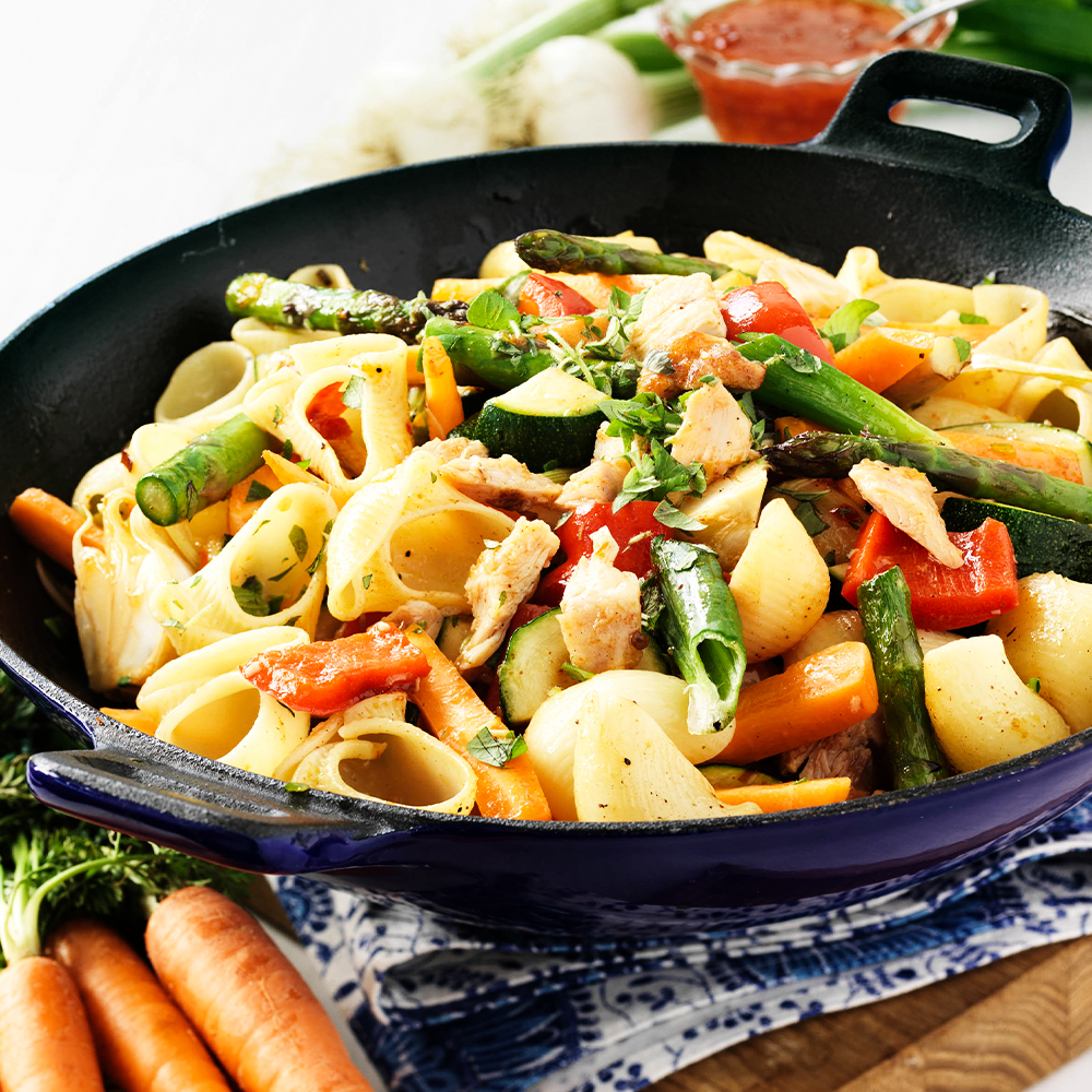 Enkel-kycklingwok-med-sommarsmaker