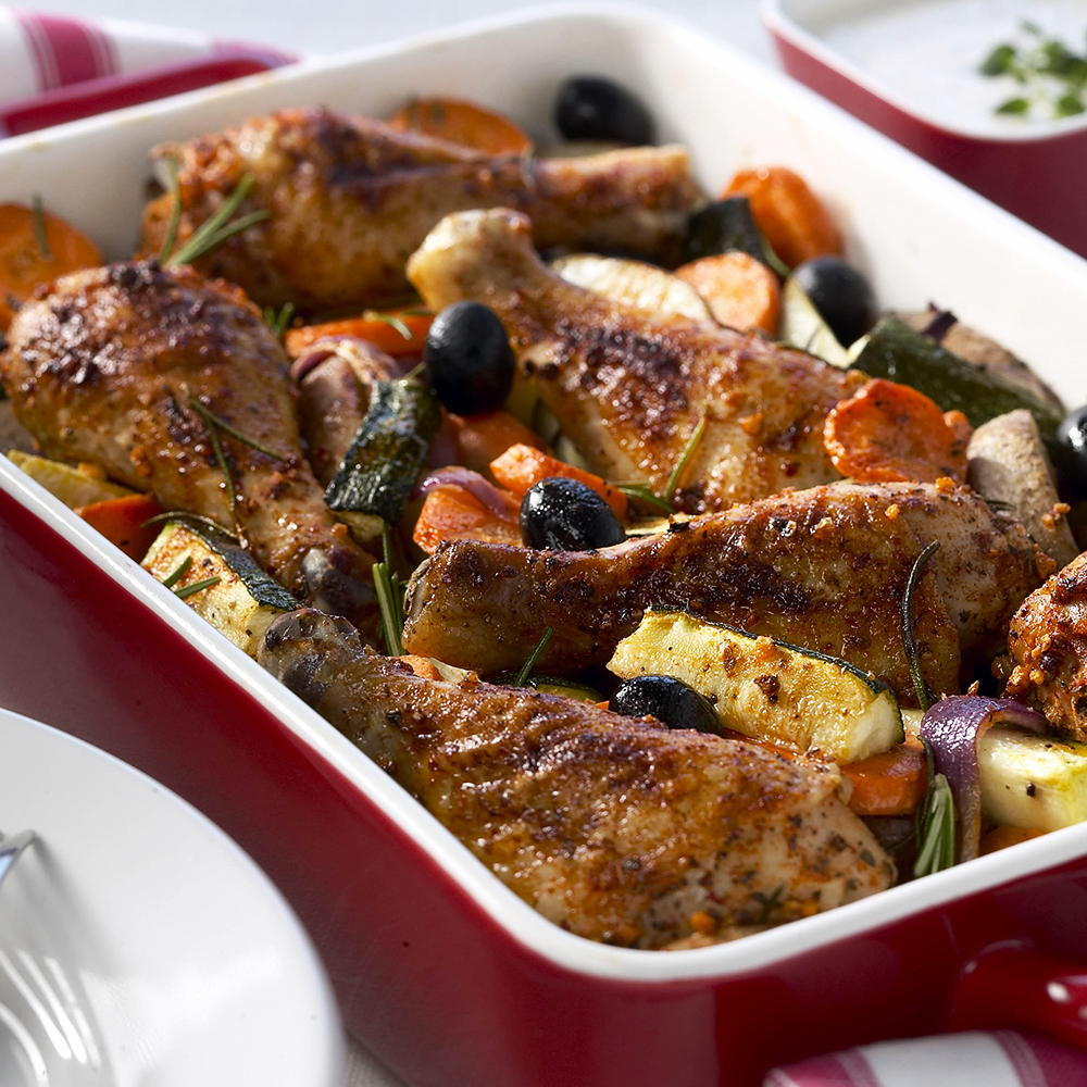 Kryddade-kycklingben-med-ugnsbakade-grönsaker