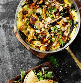 ENKEL KYCKLINGFRITTATA med Västerbottensost och svamp