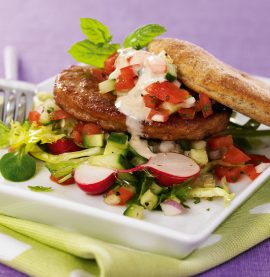 Indian chicky burger - Kyckling från Kronfågel