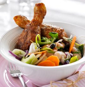 Grillade Drumsticks med frisk bönsallad - Kronfågel
