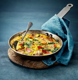 FRITTATA MED KYCKLINGGRILLKORV och svamp - Kronfågel