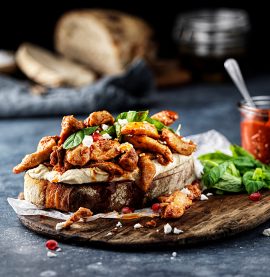 Harissa kycklingmacka med fetaost