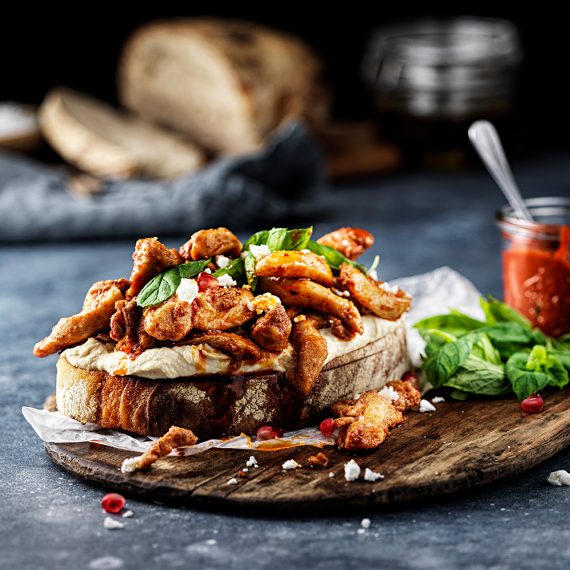 Harissa kycklingmacka med fetaost