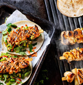 Yakitorispett på kycklingfilé