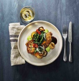 Smörstekt klubbfilé med skinn