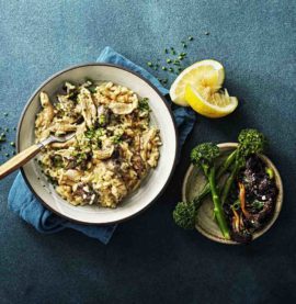 Kantarellrisotto med Minutstrimlor Lårfilé