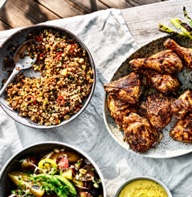 BBQ Grillmix Japan med asiatisk tomatsallad