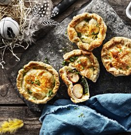 Lyxiga minipajer med kycklingköttbullar