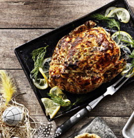 HEL UGNSBAKAD KYCKLING med citron och dillmarinad