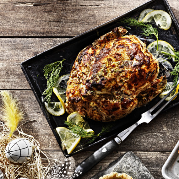 HEL UGNSBAKAD KYCKLING med citron och dillmarinad