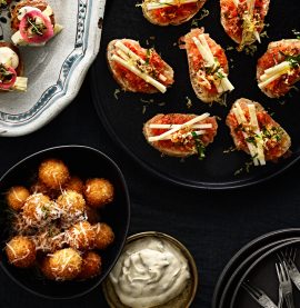 Kycklingkroketter och Crostini