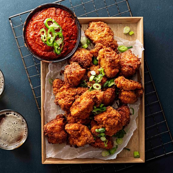 Kimchi Fried Chicken med kimchimajonnäs