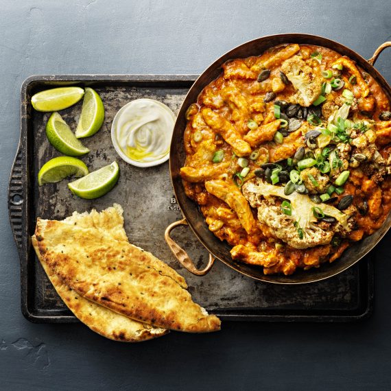 Chicken Korma med blomkål och ris