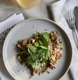 Kycklinglarb med mynta och koriander