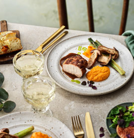 EKOLOGISKT KYCKLINGBRÖST med pumpapuré och karljohansvamp - Nyår