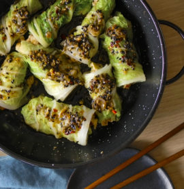 SPICY KÅLDUMPLINGS med kycklingfyllning