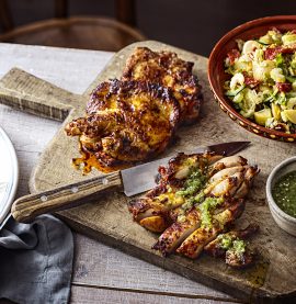 KycklingSteak Ranch med salsa verde och potatissallad